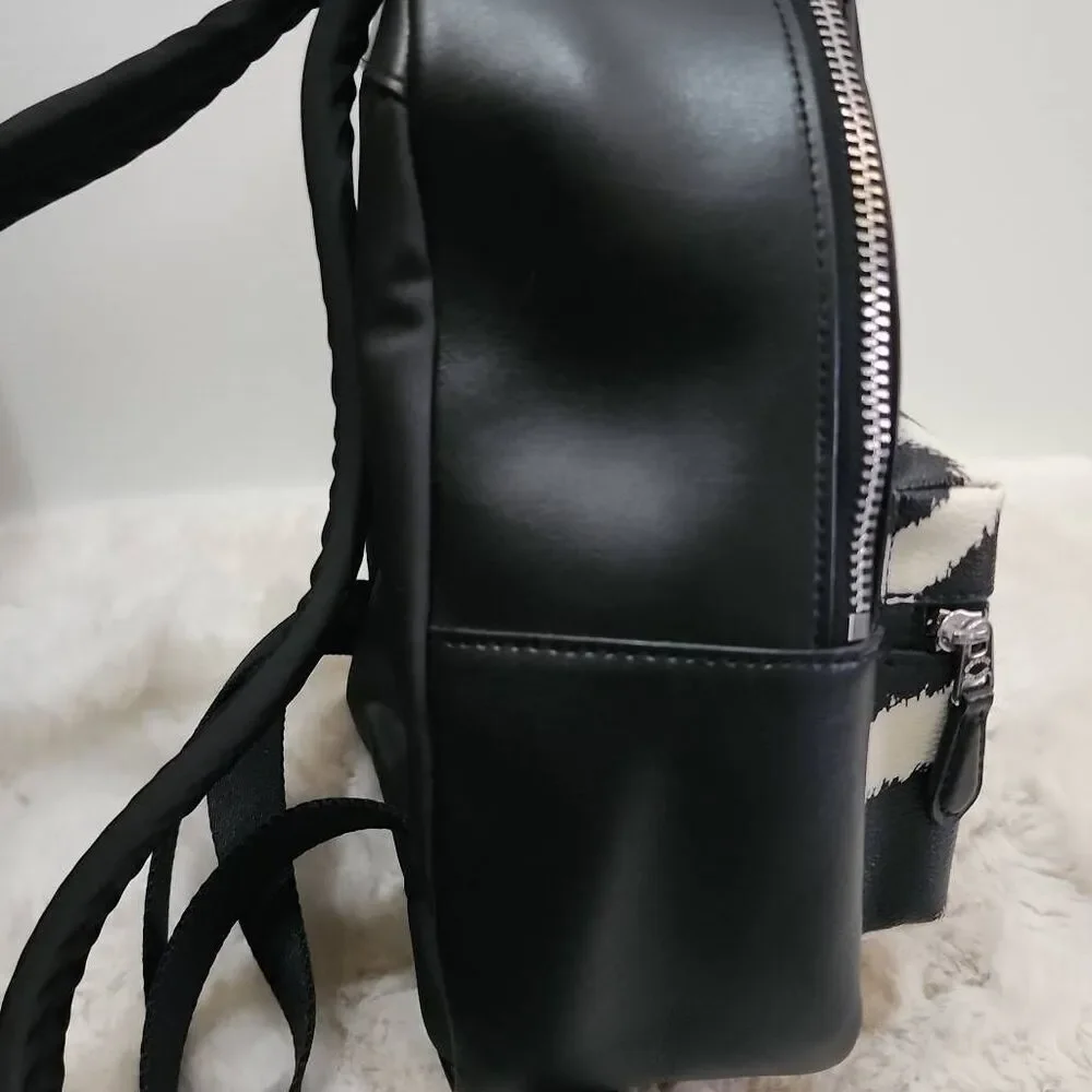 Coach Mini Charlie Backpack in Zebra Print